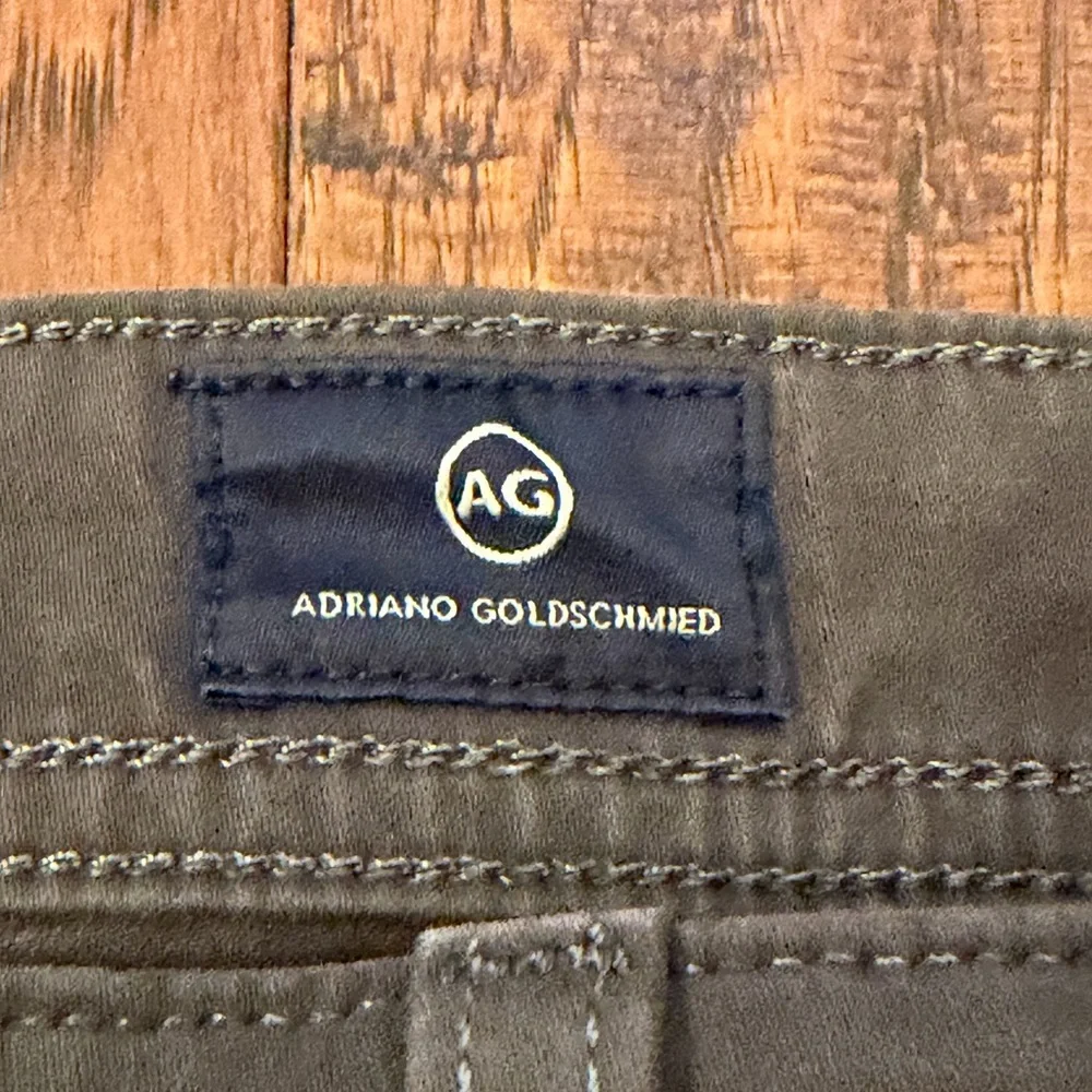 AG Adriano Goldschmied Everett Gray Slim Straight Pants 36 x 32